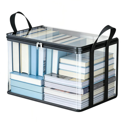 Large Clear Plastic Storage Box with Zipper Lid – Heavy-Duty Organizer for Home, Camping & Moving.