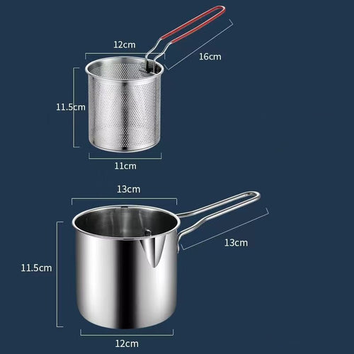 🎉Exclusive offer for our fans! Limited-time low price!🎁Household stainless steel fryer
